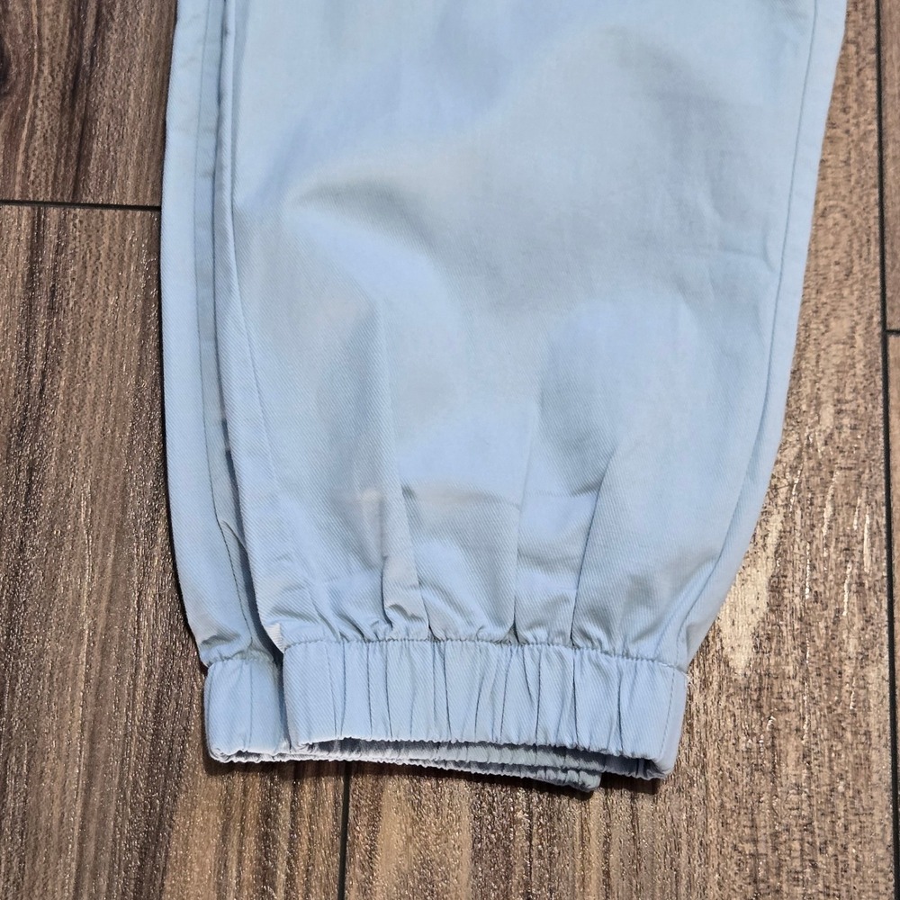 Halara Light Blue NWOT High Waisted Pleated Pants Elastic Waist  S Petite - Picture 7 of 9